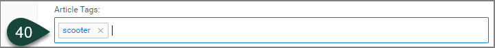在Tags字段中显示一个新创建的标签。